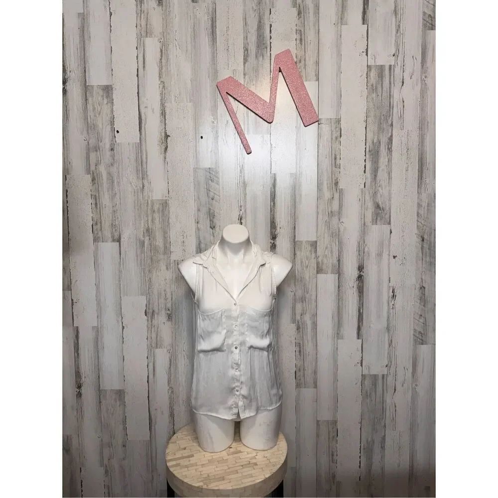 Bershka white blouse size medium
